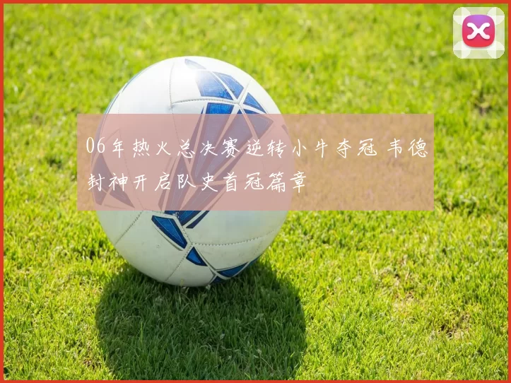 06年热火总决赛逆转小牛夺冠 韦德封神开启队史首冠篇章